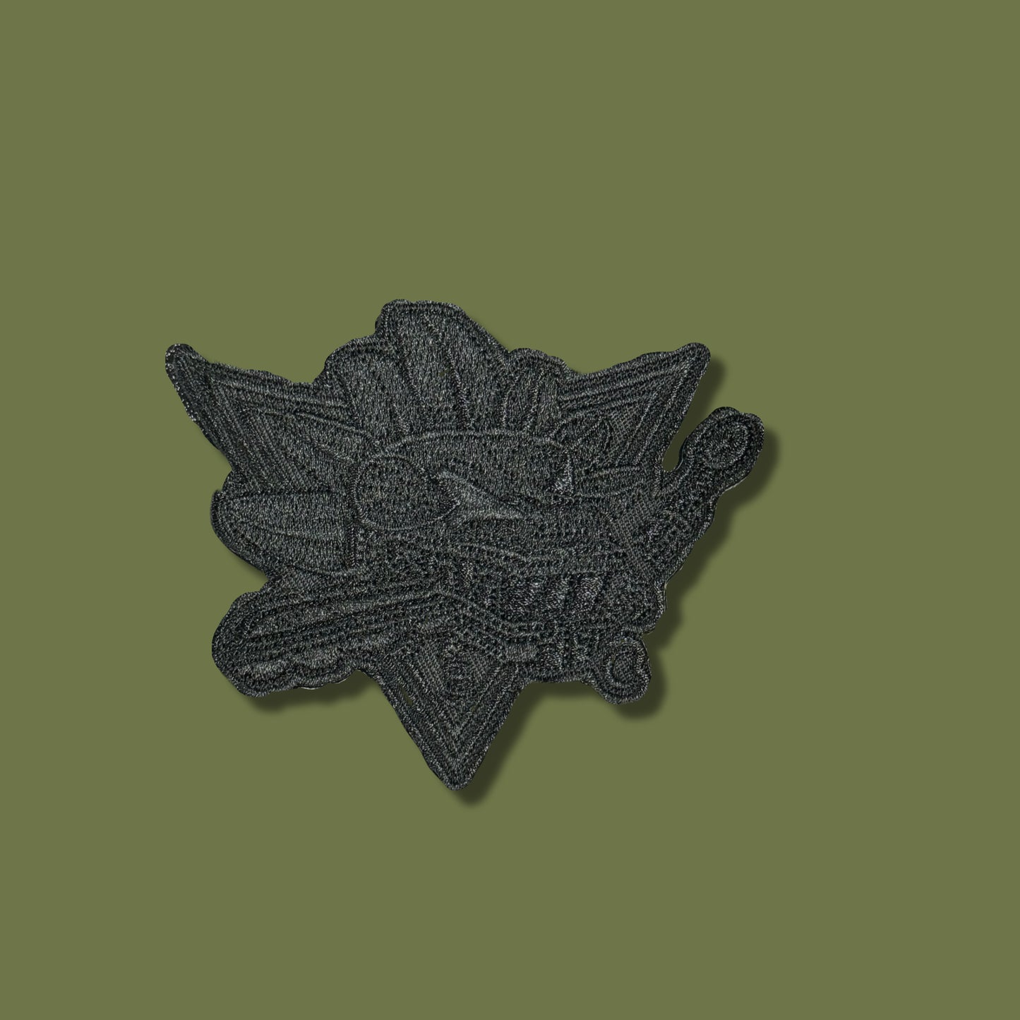 Artes Luna Patches - ALL BLACK QUETZACOATL SHARK