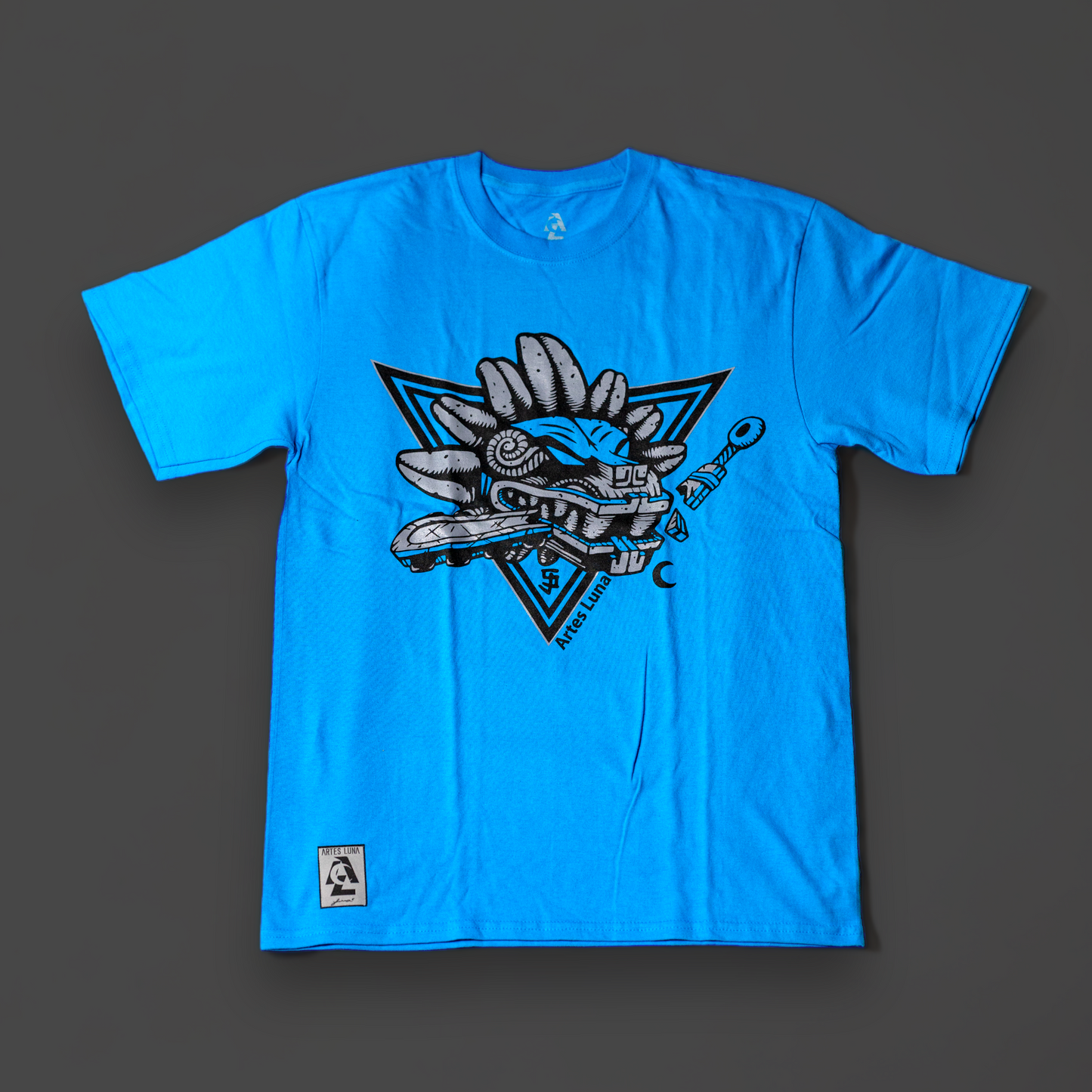 Artes Luna Shirts - Aqua Quetzalcoaltl Sharks