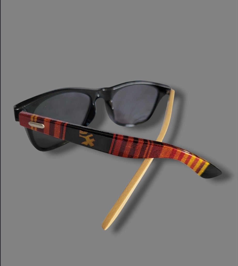 Artes Luna Kandy paint Sunglasses, SF NINERS GOLD N Brandywine red