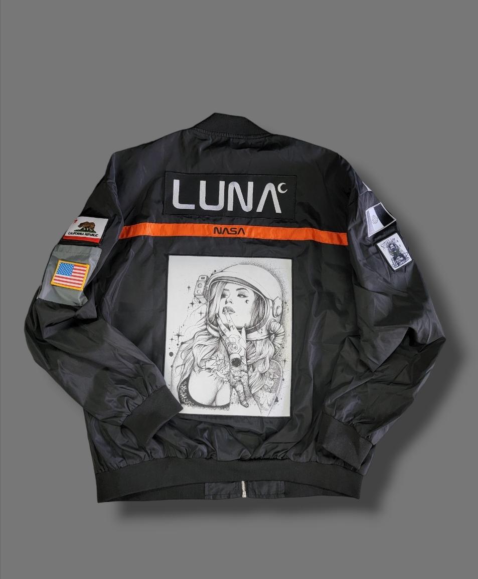 Artes Luna Jackets - Nasa black windbreaker