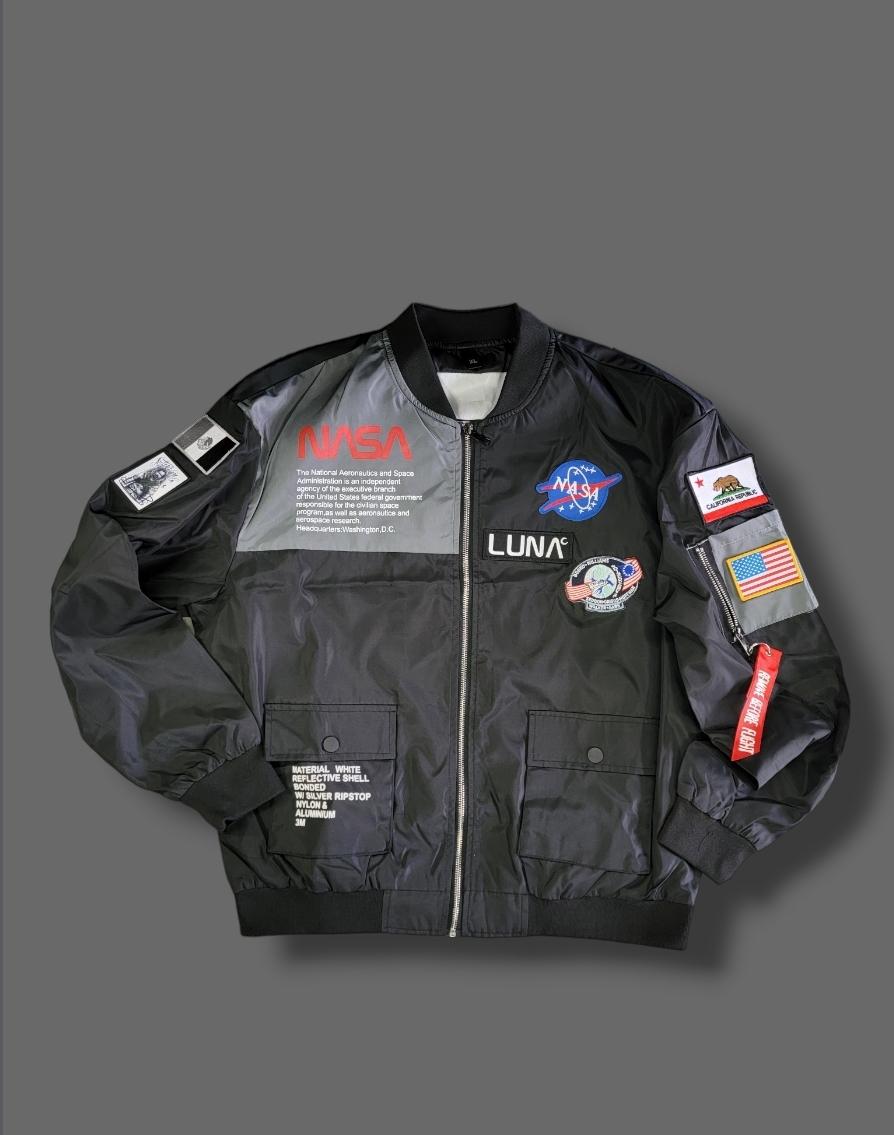 Artes Luna Jackets - Nasa black windbreaker