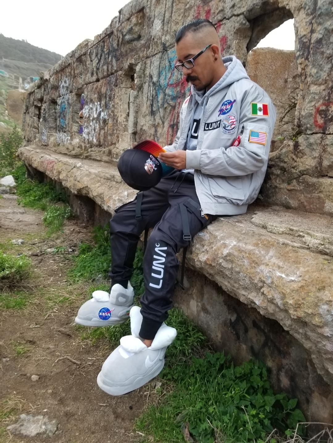 Artes Luna Jackets - Nasa black windbreaker